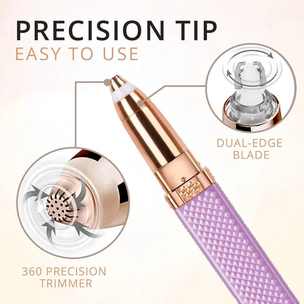 2-in-1 Eyebrow Razor & Painless Hair Shaver