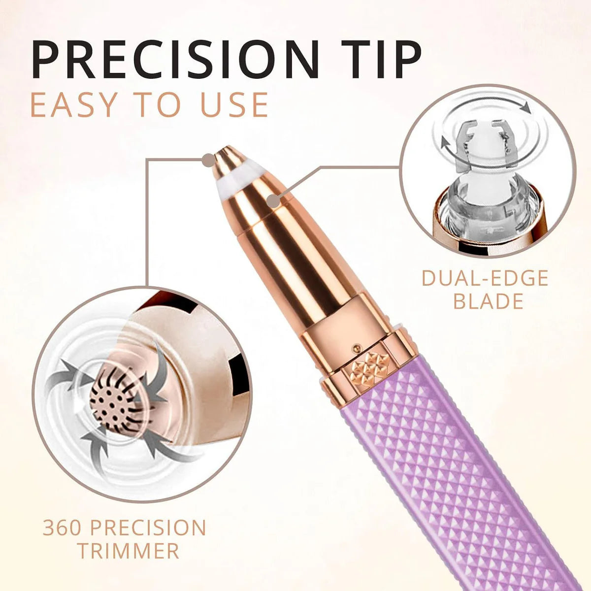 2-in-1 Eyebrow Razor & Painless Hair Shaver